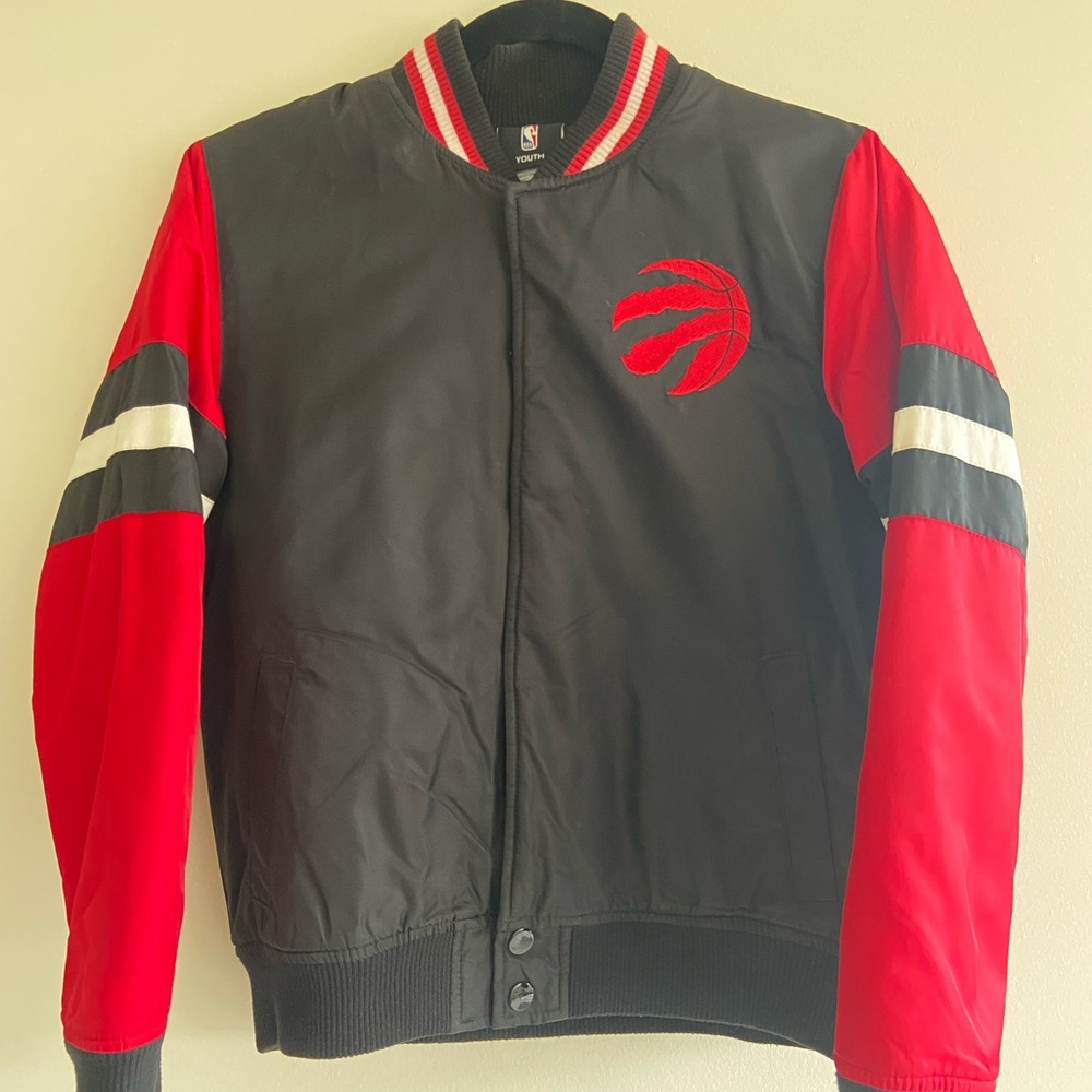 Toronto Raptors Logo Black and Red NBA Jacket